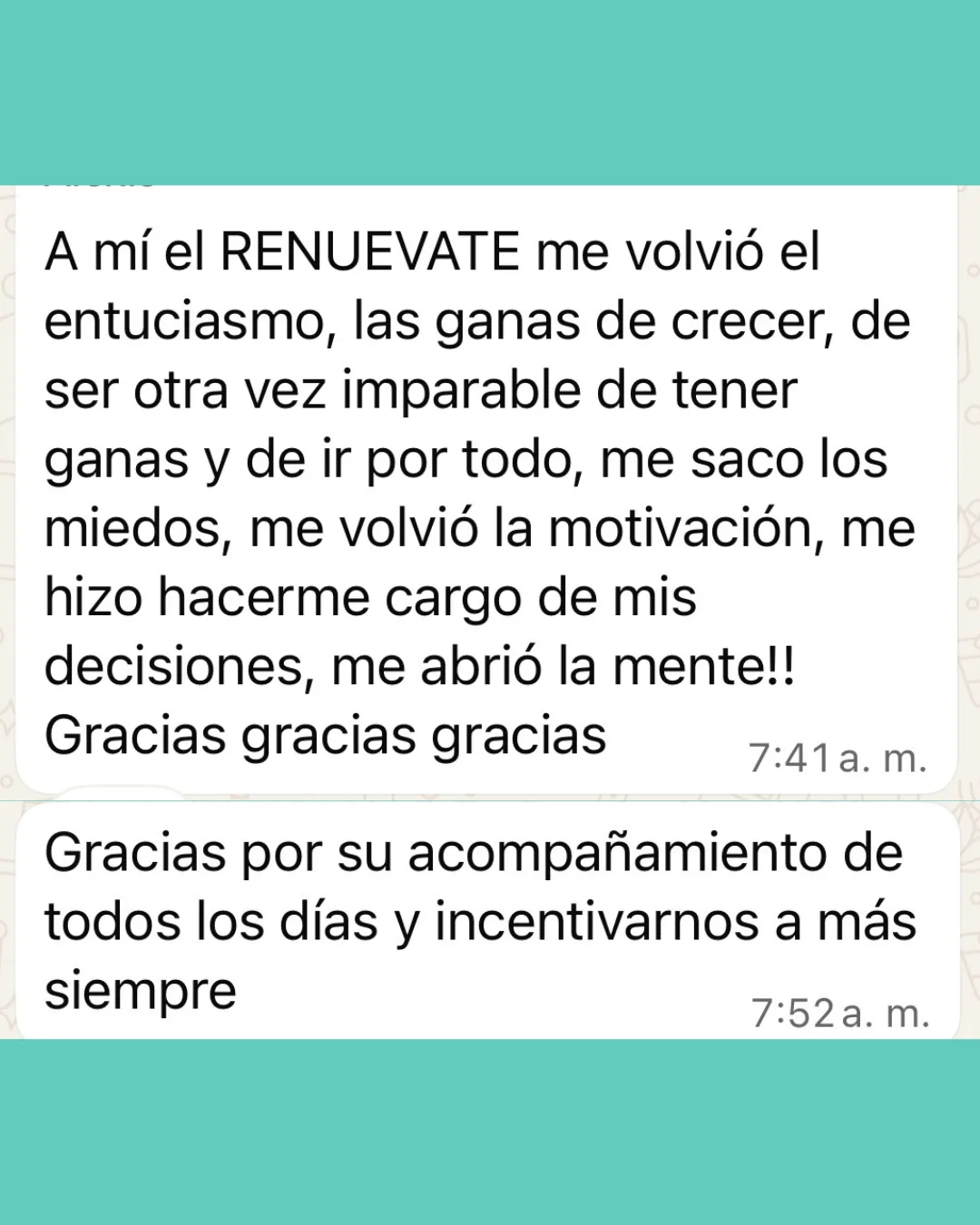Testimonio Renuévate